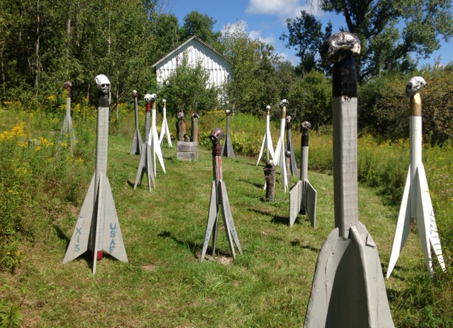 "No War" installation by Joseph Kurhajec